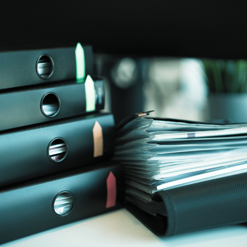 Folders of emergency management communications documentation